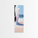 Coastal Wave, Pink Sunset, Canvas Print, Modern Beach Art, Abstract Ocean Wall Decor, Nautical Home Aesthetic, Living Room Art
