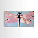 Dragonfly Art, Nature Wall Decor, Boho Insect Artwork, Minimalist Dragonfly Print, Botanical Aesthetic, Modern Canvas Print