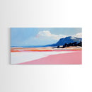 Mountain Horizon, Pastel Desert, Sunset Landscape, Canvas Print, Southwest Wall Art, Earth Tone Decor, Living Room Artwork, Scenic Painting