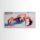 Fantasy Crab, Surrealism, Unique, Framed Canvas Print, Coastal Art, Whimsical Decor, Ocean Creature, Beach House, Statement Piece