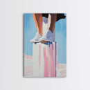 Standing Tall, Confidence, Minimalist Art, Modern Home Decor, Pastel Wall Art, Motivational Art, Living Room Wall Art, Canvas Print