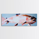 Vibrant Fish, Abstract Art, Ocean Lover Decor, Modern Coastal Home, Colorful Wall Art, Canvas Print, Unique Nautical Aesthetic