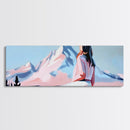 Serene Waters, Abstract Beach, Coastal Vibes, Soft Pastels, Canvas Print, Minimalist Art, Bedroom Wall Art, Contemporary Seascape