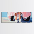 High Heels, Pink Dress, Feminine Aesthetic, Fashion Wall Art, Chic Home Decor, Canvas Print, Dressing Room Decor, Modern Style