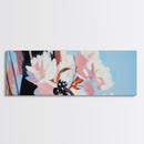 Cherry Blossoms, Floral Wall Art, Spring Decor, Nature Painting, Pastel Aesthetic, Elegant Botanical, Living Room, Canvas Print