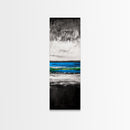 Wave Painting, Black and White Ocean Art, Coastal Wall Decor, Nautical Artwork, Modern Seascape, Beach House Living Room Art, Canvas Print