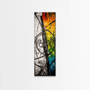 Deep Reflection, Abstract Depth, Textured Artwork, Canvas Print, Modern Living Room Decor, Moody Home Accent, Statement Piece