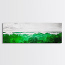 Ocean Wave, Green Sea, Coastal Art, Beach House, Canvas Print, Large Wall Art, Modern Seascape, Minimalist Decor, Bedroom Wall Art