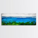 Deep Blue Ocean, Underwater Wall Art, Coastal Decor, Tranquil Seascape, Modern Beach Art, Large Canvas Print, Living Room Art