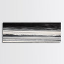 Stormy Mountains, Black and White Art, Monochrome Landscape, Modern Wall Decor, Framed Canvas Print, Nature Inspired, Minimalist Home Art