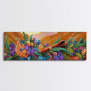 Floral Pipe Still Life, Colorful Mountain Flowers, Nature Decor, Canvas Print, Southwestern Wall Art, Rustic Autumn Vibe, Kitchen Accent
