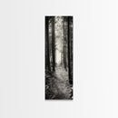 Forest Trail, Woodland Path, Light Through Trees, Nature Escape, Canvas Print, Cabin Wall Art, Cozy Autumn Home Decor, Bedroom Artwork
