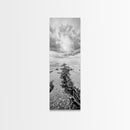 Seaweed Trail, Ocean Depth, Coastal Texture, Shoreline Calm, Marine Inspired Canvas Print, Minimalist Bathroom Wall Art, Ocean Decor