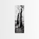 Coastal Decay, Metal Anchors, Beach Remnants, Nautical Texture Canvas Print, Industrial Entryway Wall Art, Rustic Coastal Style