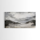 Coastal Dunes Path, Windy Beach Scene, Ocean Wall Art, Nature Landscape, Framed Canvas Print, Rustic Decor, Entryway Wall Art