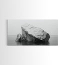Iceberg Art, Arctic Calm, Winter Minimalism, Ocean Glacier Scene, Framed Canvas Print, Modern Wall Art, Minimalist Bedroom Decor