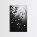 Kelp Forest Depth, Underwater Fish Scene, Ocean Life, Canvas Print, Marine Wall Art, Coastal Decor, Moody Nature Photography, Bathroom Art
