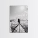 Kayak Splash, Adventure Paddle, Ocean Journey, Water Sports Art, Canvas Print, Office Wall Art, Outdoor Enthusiast Gift, boho wall decor