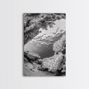 Coral Reef Underwater, Ocean Photography, Marine Nature Scene, Framed Canvas Print, Bathroom Wall Art, Coastal Minimalist Decor