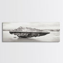 Beach Stone, Ancient Relic, Coastal Detail, Canvas Print, Minimalist art, Bathroom wall decor, Boho style, Neutral home aesthetic