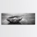 Seashell Closeup, Beach Photography, Ocean Minimalism, Canvas Print, Bathroom Wall Art, Coastal Modern Decor, Nautical Neutral Art