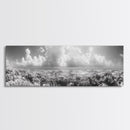 Coral Reef, Ocean Horizon, Cloudscape, Canvas Print, Underwater Nature Photography, Bathroom Wall Art, Marine Coastal Decor