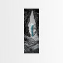 Ice Cave, Blue Glacier, Arctic Escape, Frozen Wonder, Framed Canvas Print, Winter Wall Art, Nature Lover Gift, Bedroom Photography Art