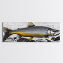 Golden Trout, River Rocks, Fishing Moment, Canvas Print, rustic lakehouse decor, angler gift wall art, fish print, cabin lodge artwork