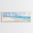 Cruise Center Beach, Turks and Caicos Watercolor Print, Vacation Gift, Turks and Caicos Wall Art, Beach Painting, Beach Decor, Large Wall Art, Wood Frame Art