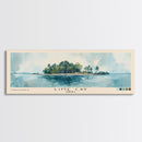 Lime Cay, Jamaica Watercolor Print, Vacation Gift, Jamaica Wall Art, Beach Painting, Beach Decor, Large Wall Art, Wood Frame Art