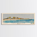 Los Roques, Venezuela Watercolor Beach Print, Vacation Gift, Venezuela Wall Art, Framed Canvas Print, Framed Beach Painting