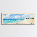 Meads Bay, Anguila Watercolor Beach Print, Vacation Gift, Anguila Wall Art, Framed Canvas Print, Framed Beach Painting