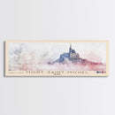 Mont Saint-Michel, France Watercolor Beach Print, Vacation Gift, France Wall Art, Beach Painting, Beach Decor, Beach Painting