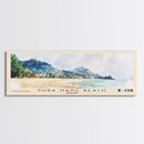 Phra Nang Beach, Thailand Watercolor Beach Print, Vacation Gift, Thailand Wall Art, Framed Canvas Print, Framed Beach Painting
