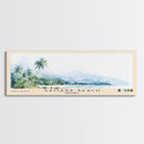 Samara Beach, Costa Rica Watercolor Print, Vacation Gift, Costa Rica Wall Art, Beach Painting, Beach Decor, Large Wall Art, Wood Frame Art