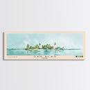 San Blas, Panamá Watercolor Beach Print, Vacation Gift, Panamá Wall Art, Framed Canvas Print, Framed Beach Painting