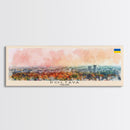 Poltava Ukraine Wall Art, Panoramic Travel Poster, Panoramic Framed Canvas Print, City Wall Art, Wall Hanging Home Decor, Travel Art