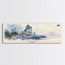 Lahti Finland Travel Art, City Art, Framed Canvas Print or Metal Wall Art, Europe Travel Poster, Panoramic Wall Art, Extra Wide Wall Art