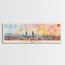 Logrońo Spain Travel Art, City Art, Framed Canvas Print or Metal Wall Art, Europe Travel Poster, Panoramic Wall Art, Extra Wide Wall Art