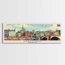 Bradford United Kingdom Travel Print Wall Art, Panoramic City Art, Travel Art, Wall Decor, Vacation Gift, Framed Canvas Print Or Metal Art