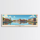 Ferrara Italy Travel Art, City Art, Framed Canvas Print or Metal Wall Art, Europe Travel Poster, Panoramic Wall Art, Extra Wide Wall Art