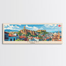 Tbilisi Georgia Travel Art, City Art, Framed Canvas Print or Metal Wall Art, Europe Travel Poster, Panoramic Wall Art, Extra Wide Wall Art