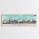 Yoshkar Ola Russia Panoramic Travel Poster, Framed Canvas Print or Metal Wall Art, Travel Art, Home Decor, Panoramic Painting, Midcentury Art