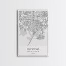 Las Vegas Street Map, Nevada Map, City Map Art, Modern Wall Art, Wall Art, Canvas Print, Travel Wall Décor, Dorm Wall Print, Couples Gift