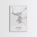 Oxnard Street Map, California Map, City Map Art, Minimalist Art, Wall Art, Canvas Print, Bedroom Print, Anniversary Gift, Travel Wall Print