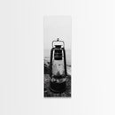 Weathered Lantern, Coastal Art, Canvas Print, nautical wall art, seascape painting, coastal decor, moody art, rustic wall art, guest room art