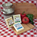 Cheese Block 3 Piece Sampler | Tomato Basil, Gouda, Spinach & Artichoke | Jisa's Farmstead Cheese
