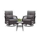 Alora 3-Piece Wicker Patio Bistro Set W/ Swivel Chairs And Table (SAK14789)