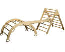 Montessori Climbing Set / Pikler Triangle, Climbing Arch & Ramp / 3 Pieces Set