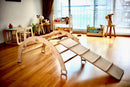 Montessori Climbing Set / Pikler Triangle, Climbing Arch & Ramp / 3 Pieces Set